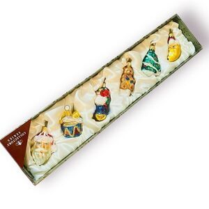 Costco Collector's Series Fine Mouthblown & HP Glass Christmas Ornaments Poland